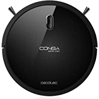 Cecotec Robot aspirador y fregasuelos Conga 1090. Aspira- Barre- Friega y Pasa la Mopa- iTech Space- 5 Modos- 1400 Pa…